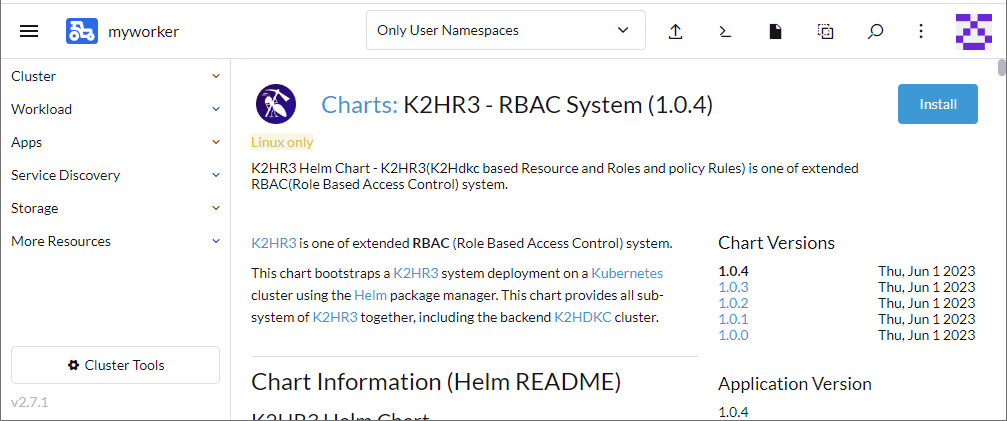 RANCHER - Chart install top