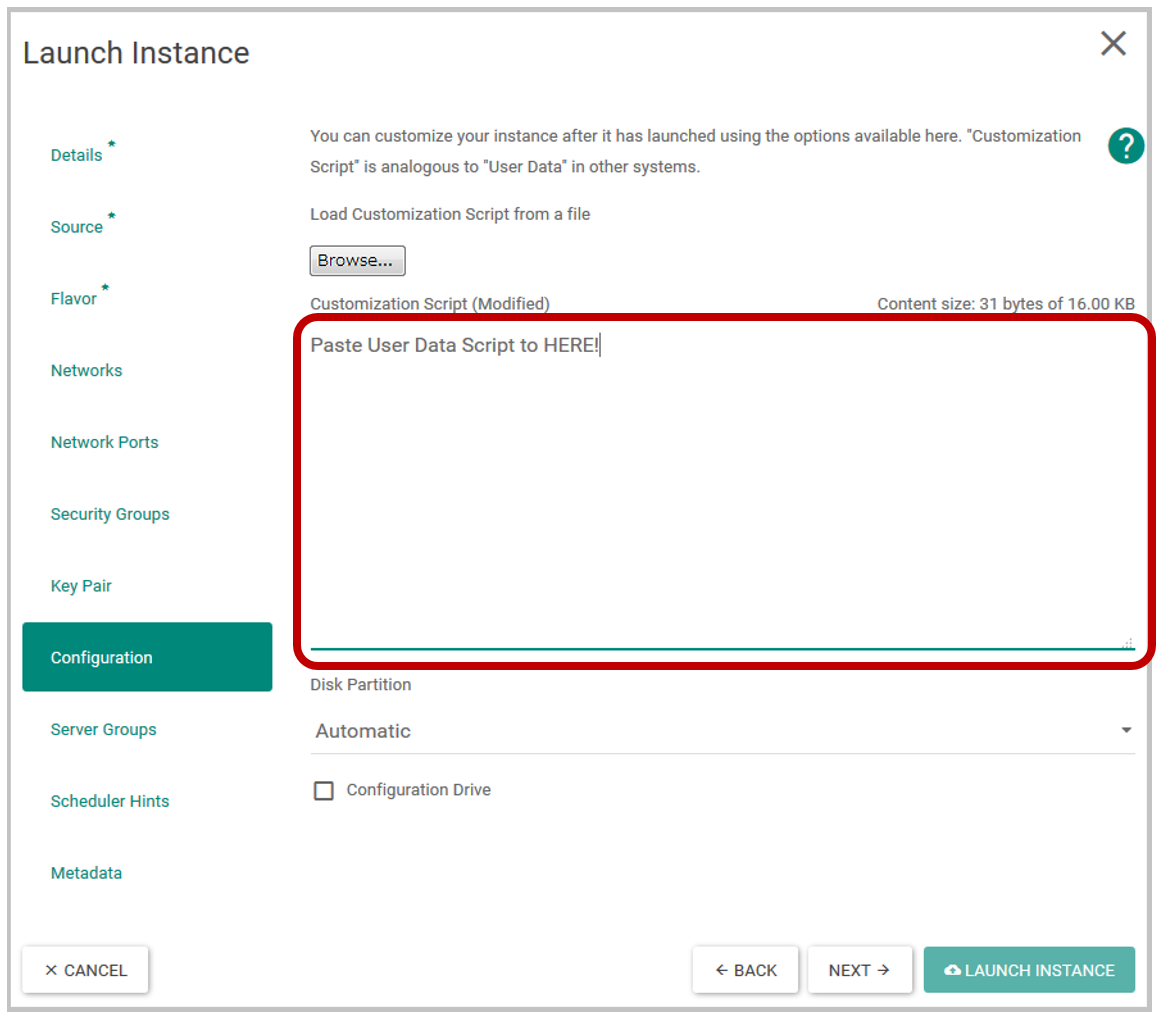 K2HR3 Usage Application - OpenStack User Data Script